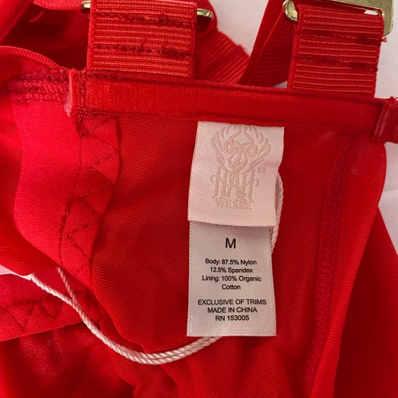 We are HAH/Revolve Under The Wire Bodysuit Red Size M - Picture 12 of 16